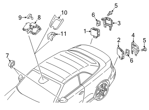 2019 Audi A3 Lane Departure Warning Diagram