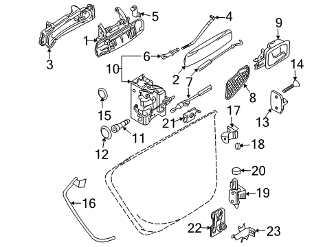 2006 Audi A3 Quattro Rear Door Diagram