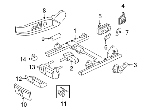 2011 Audi TT Quattro Power Seats Diagram
