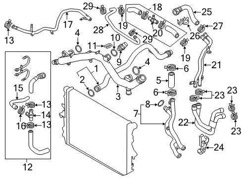2012 Audi Q7 Hoses, Lines & Pipes Diagram 3