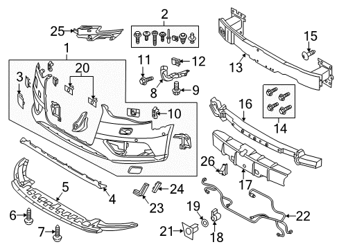 2019 Audi S3 Parking Aid Diagram