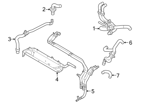 2024 Audi SQ8 e-tron Sportback Hoses, Lines & Pipes Diagram 3