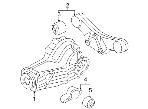 2001 Audi Allroad Quattro Axle & Differential - Rear