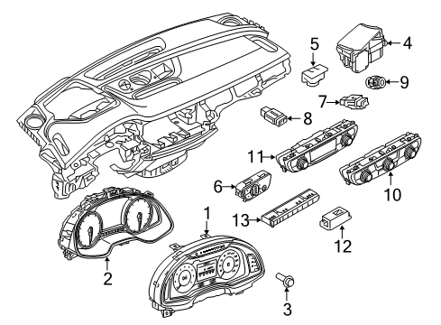 2018 Audi Q7 Automatic Temperature Controls Diagram