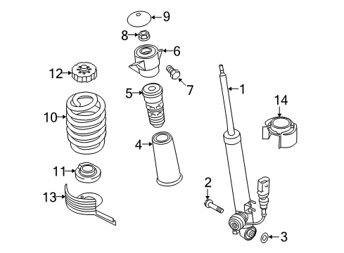 2013 Audi allroad Shocks & Components Diagram