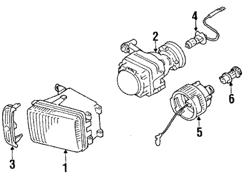 1991 Audi V8 Quattro Fog Lamps Diagram