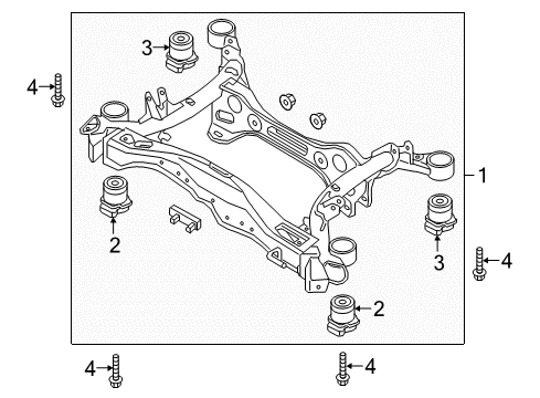2025 Audi A4 Quattro Suspension Mounting - Rear