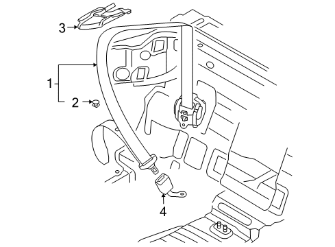 2005 Audi A4 Quattro Rear Seat Belts Diagram