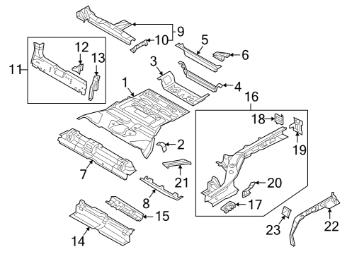2024 Audi SQ8 e-tron Sportback Rear Floor & Rails