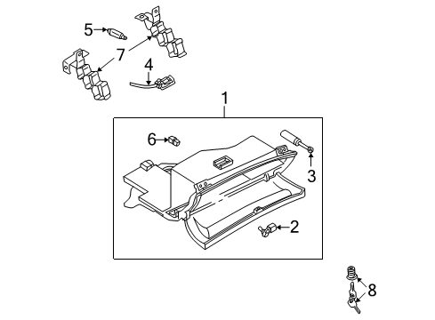 2003 Audi S6 Glove Box Diagram