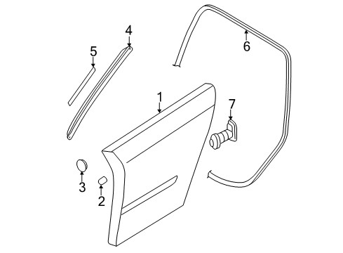 2011 Audi A3 Quattro Door & Components Diagram