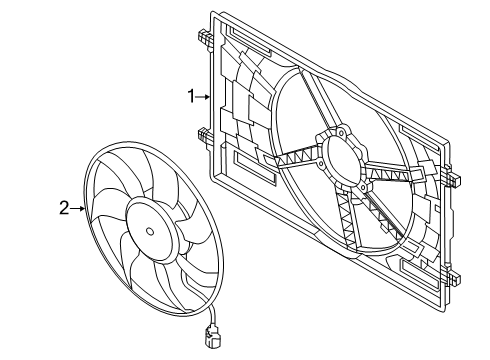 2025 Audi Q7 Cooling Fan