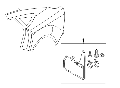 2015 Audi A7 Quattro Exterior Trim - Quarter Panel