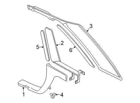 2000 Audi A8 Quattro Interior Trim - Quarter Panels