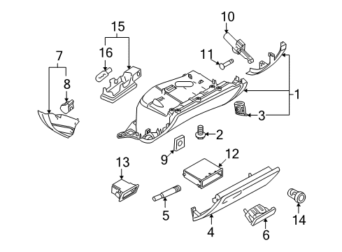 2011 Audi S5 Glove Box Diagram