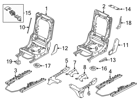 2015 Audi Q7 Second Row Seats Diagram 2