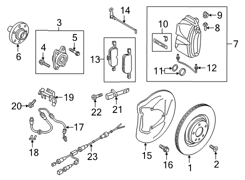 2024 Audi S5 Sportback Anti-Lock Brakes Diagram