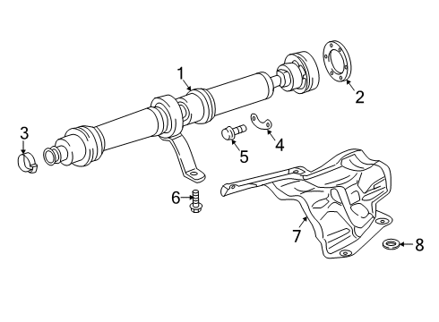 2024 Audi Q8 Drive Shaft - Rear