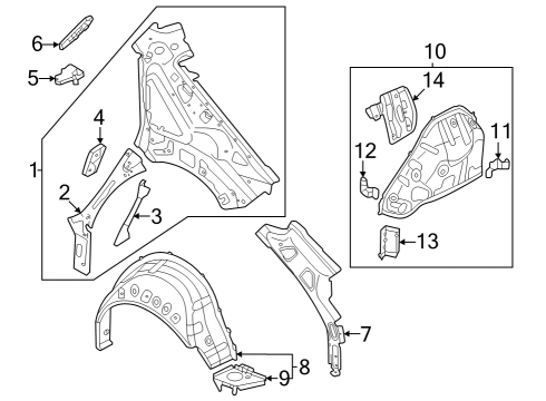 2025 Audi RS3 Inner Structure - Quarter Panel
