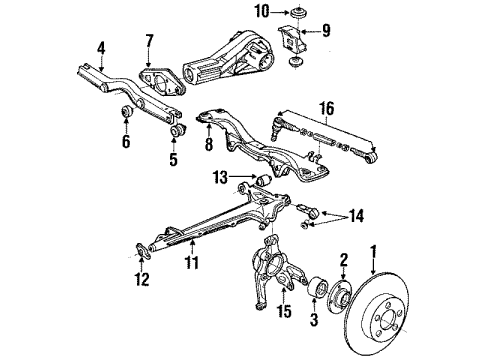 1990 Audi V8 Quattro Rear Suspension Diagram