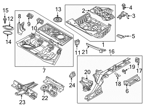 2016 Audi S7 Mount Plate Diagram for 4G0-802-226-A