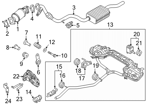 2020 Audi A6 Quattro Exhaust Components
