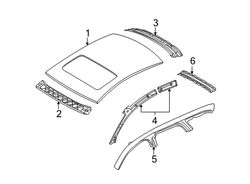 2010 Audi A6 Quattro Roof & Components