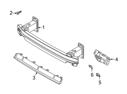 2020 Audi Q7 Bumper & Components - Front Diagram 2