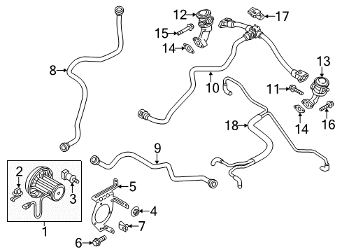 2015 Audi SQ5 Emission Components Diagram 2