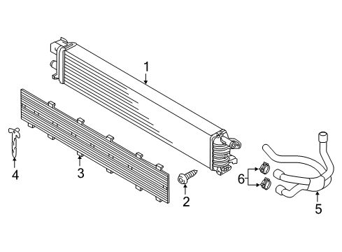 2016 Audi A6 Quattro Radiator & Components Diagram