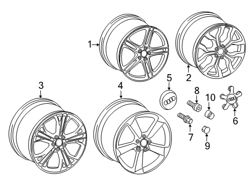 2010 Audi R8 Wheels Diagram