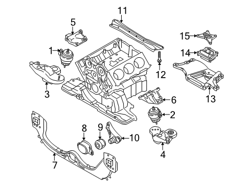 2007 Audi A6 Quattro Engine & Trans Mounting