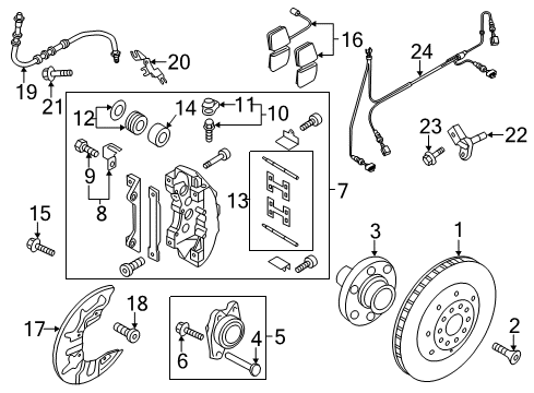 2013 Audi RS5 Anti-Lock Brakes Diagram