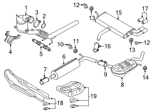 2020 Audi S3 Exhaust Components