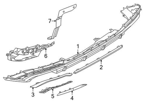 2024 Audi S5 Bumper & Components - Rear Diagram 3