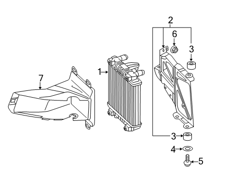 2018 Audi S6 Radiator & Components Diagram