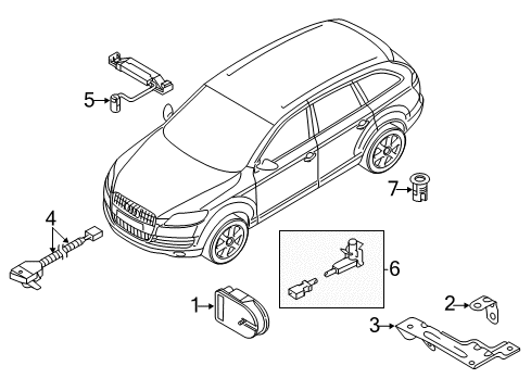 2010 Audi Q7 Alarm System