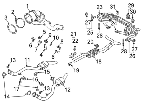 2025 Audi A6 allroad Exhaust Components