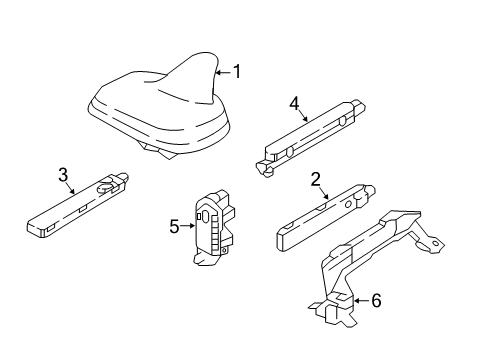 2019 Audi A4 Antenna & Radio Diagram