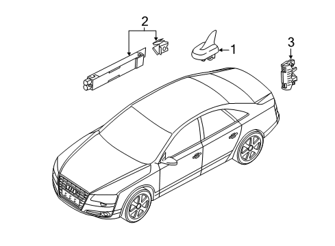 2014 Audi S8 Antenna & Radio Diagram