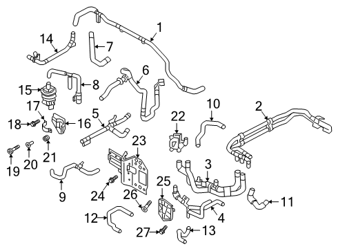 2020 Audi e-tron Sportback Hoses, Lines & Pipes Diagram