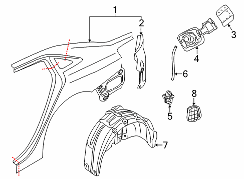 2024 Audi A3 Quattro Fuel Door