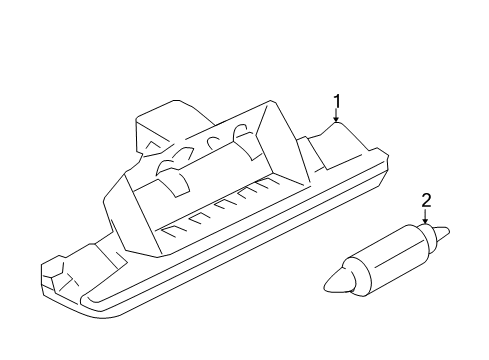 2010 Audi A6 Quattro License Lamps