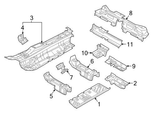 2021 Audi SQ5 Sportback Floor & Rails