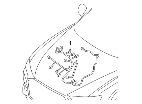 2024 Audi RS7 Sportback Wiring Harness