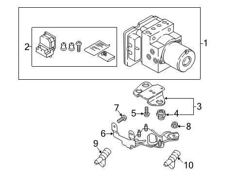 2024 Audi Q8 ABS Components