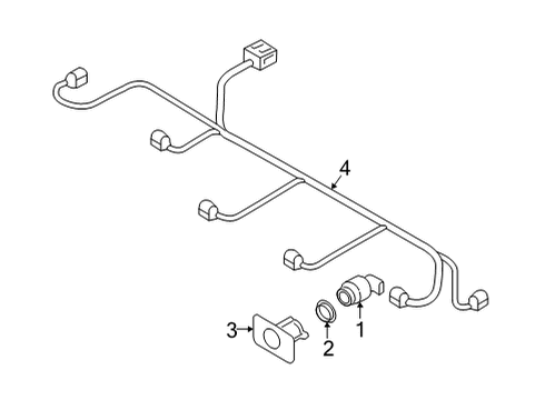 2022 Audi RS7 Sportback Electrical Components - Front Bumper Diagram 4