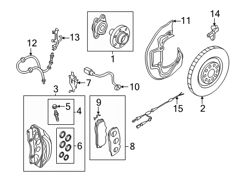 2024 Audi A6 Quattro Brake Components Diagram 3