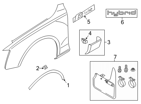 2015 Audi SQ5 Exterior Trim - Fender Diagram