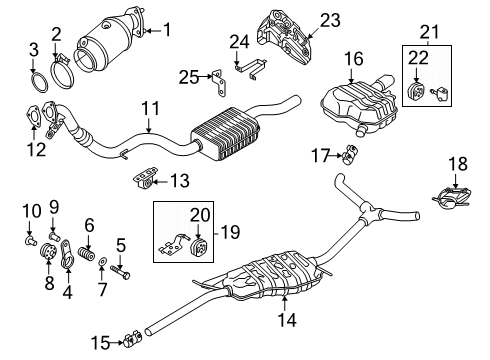 2024 Audi A5 Quattro Exhaust System Diagram
